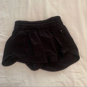 Lululemon track iv shorts black- size 4